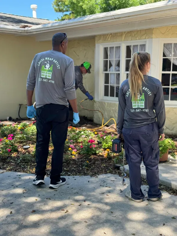 Cameron Termite & Pest Control technicians inspecting a property